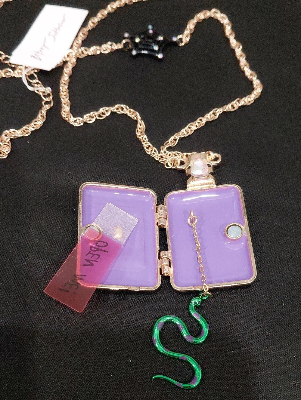 BETSEY JOHMSON Poison Locket Pendant Necklace